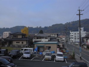 イチョウとともに近所の全景。