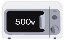 電子レンジ（500W）